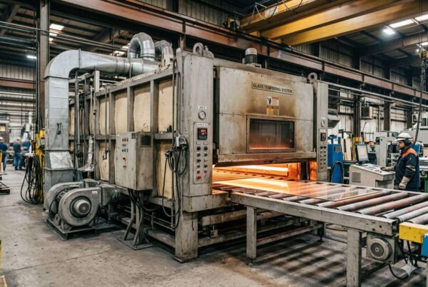Закалка стекла в Гродно: процесс нагрева в печи до 650°C